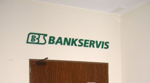 Bankservis foje 3D (tūrinė) iškaba